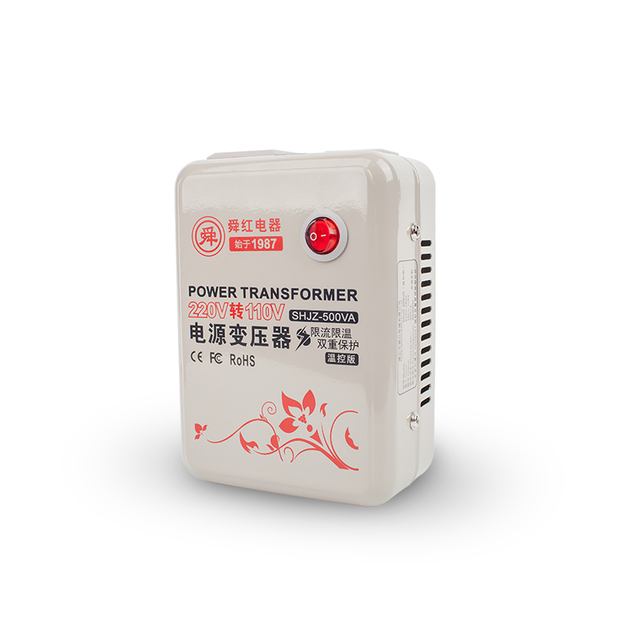 Shunhong 500w-ийн хүчдэл 220V-ийг 1120V-ээс 110V-ээс 110V, Европ дахь Americances-ийг 220V дээр үнэлдэг.