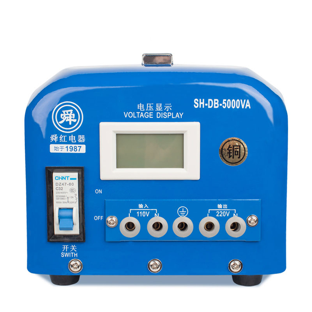 新しい純粋な銅工業用グレード5000VAブースタートランス110Vから220V