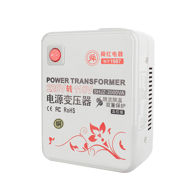 2000W 순수 구리 전압 컨버터, 걱정없이 다국적 전기 기기, 220V ~ 110V 정확한 변환