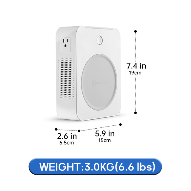 Bakreni silazni transformator od 500 VA pretvara 220 V u 110 V/100 V tako da se američki uređaji od 110 V mogu koristiti u Europi, Aziji i drugim 220 V područjima.