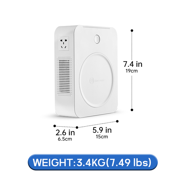 Ovaj transformator od 800 VA pretvara 110 V u 220 V, omogućujući europskim uređajima koji zahtijevaju 220 V da se koriste u područjima sa 110 V kao što su Sjedinjene Države.