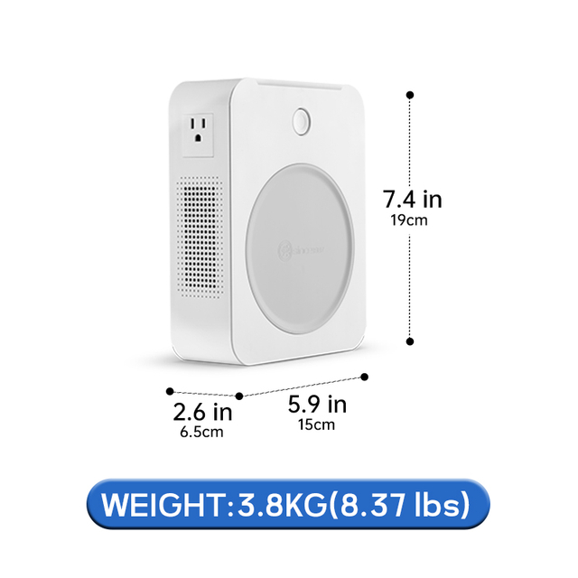 Deze koperen step-down-spanningsomvormer van 800 W zet 220 V om naar 110 V/100 V. Hierdoor kunnen 110V-apparaten in de VS, Canada en andere landen soepel werken in gebieden met een spanning van 220V.
