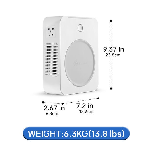 2000VA वोल्टेज कनवर्टर 110V से 220V; शुद्ध तांबे की सामग्री से बना; डबल 220V वोल्टेज आउटपुट。