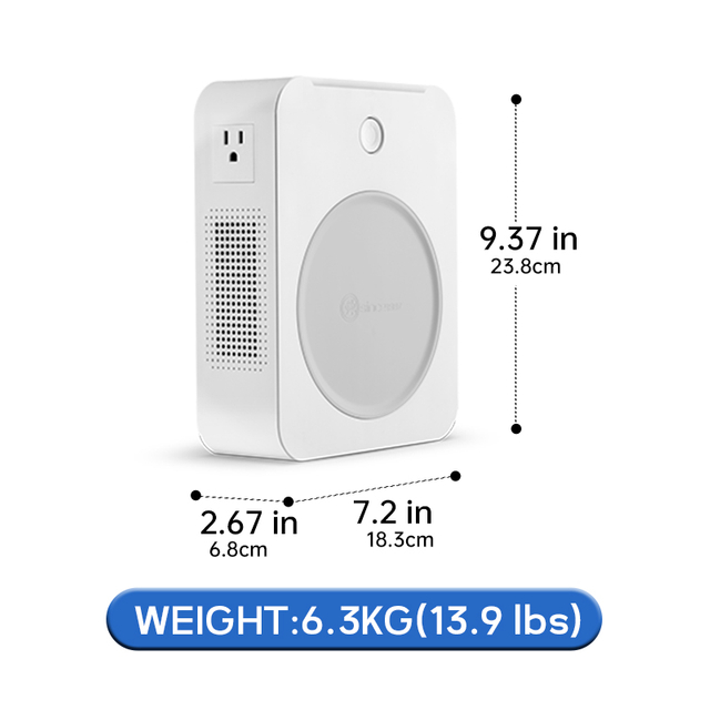 שנאי נחושת 2000VA ממיר 220V ל-110V/100V, פלט מתח כפול, שנאי טורואיד.