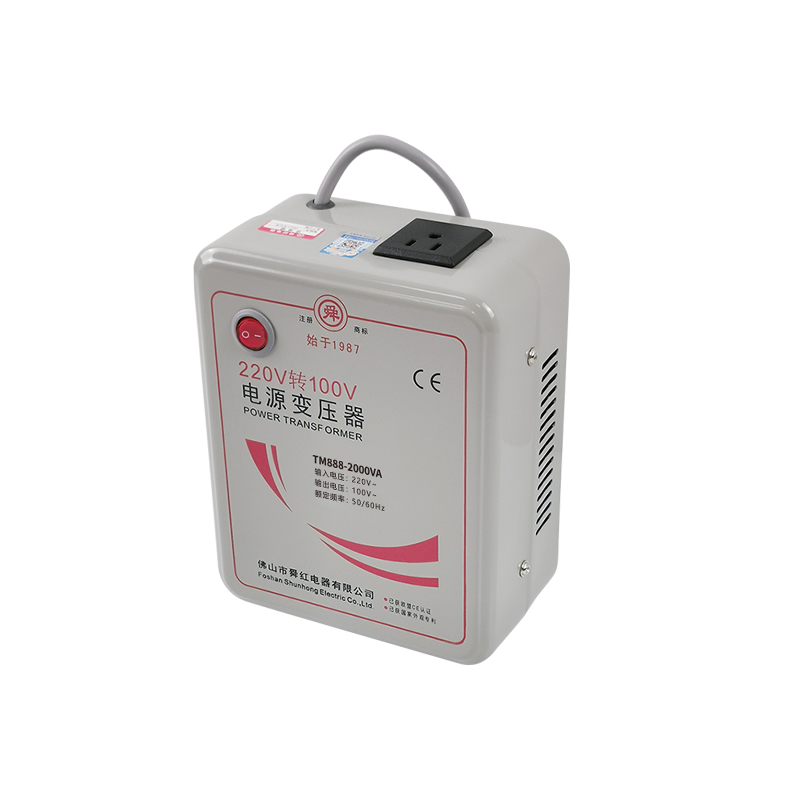 Transformadores e conversores de tens&atilde;o redutora Shunhong 220V a 100V (s&eacute;rie 500VA - 3000VA TM) para eletrodom&eacute;sticos japoneses
